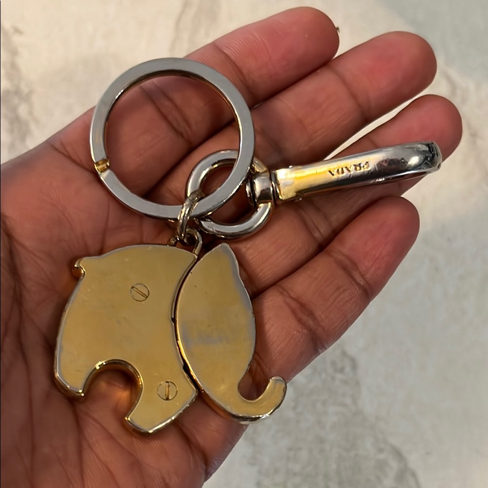 Prada Red Elephant Charm Keychain - Picture 4 of 4